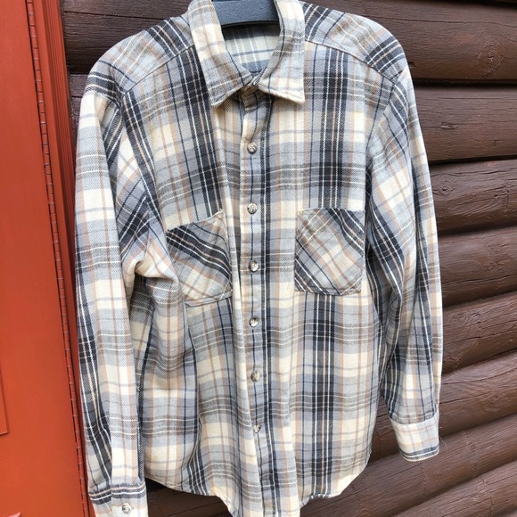 BIGMAC Other - Mens L heavy cotton plaid work shirt